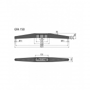 Рамка для ног GFA 150 - хром