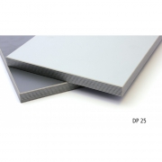Decor panel DP 25 white aluminum/volcano grey